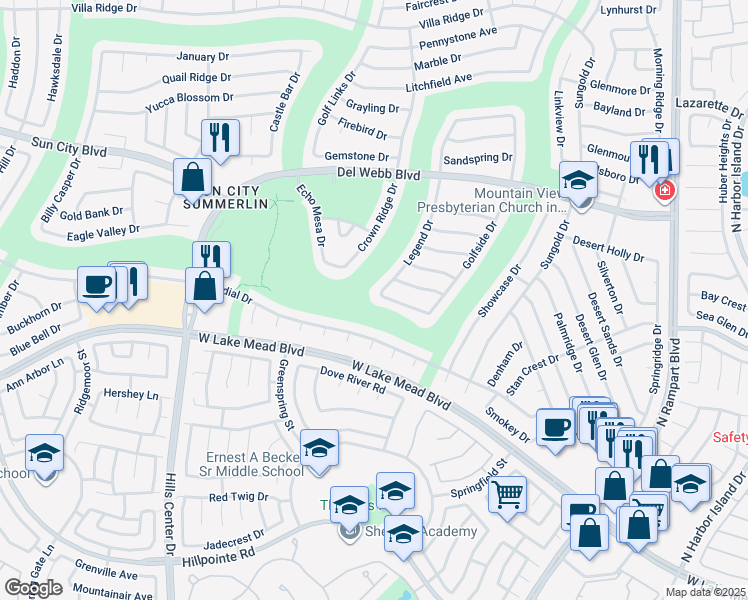 map of restaurants, bars, coffee shops, grocery stores, and more near 9037 Starmount Drive in Las Vegas