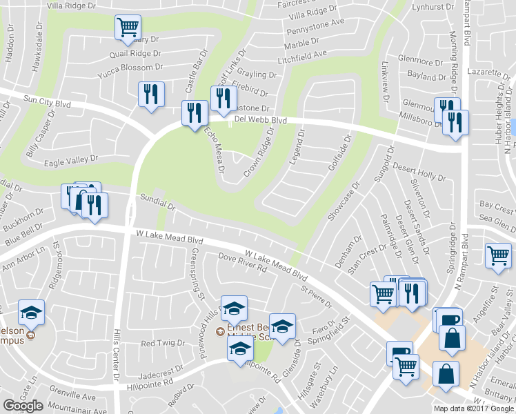 map of restaurants, bars, coffee shops, grocery stores, and more near 9037 Starmount Drive in Las Vegas