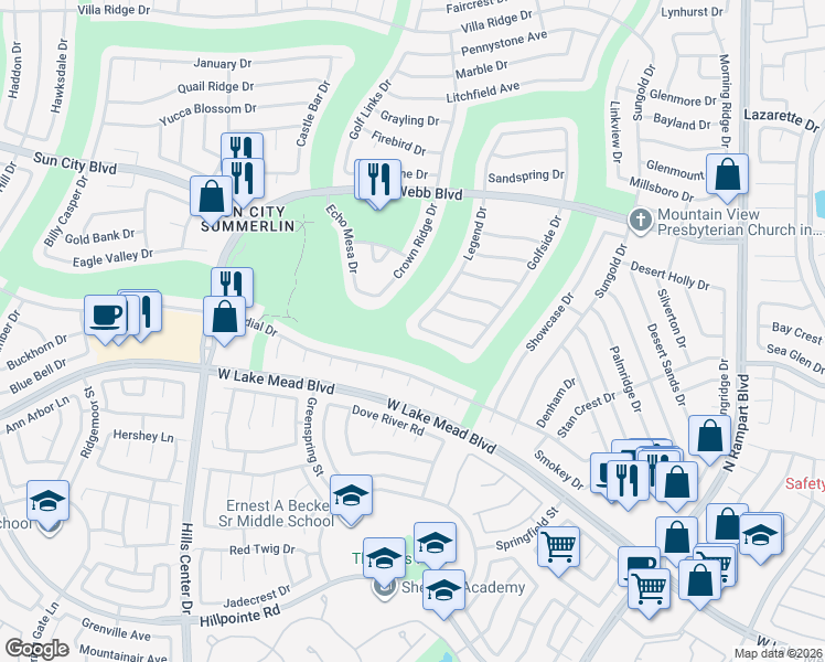 map of restaurants, bars, coffee shops, grocery stores, and more near 9037 Starmount Drive in Las Vegas