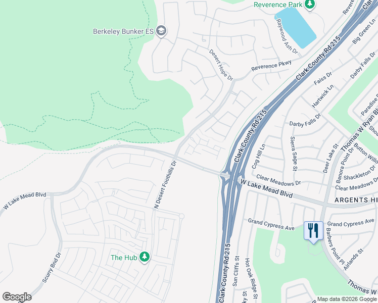 map of restaurants, bars, coffee shops, grocery stores, and more near W. Lake Mead in Las Vegas