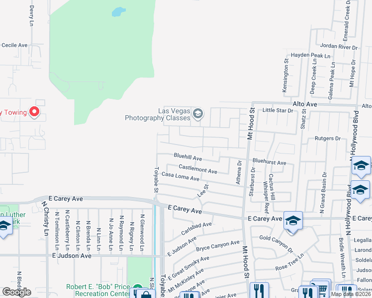 map of restaurants, bars, coffee shops, grocery stores, and more near 6027 Stone Hollow Avenue in Las Vegas