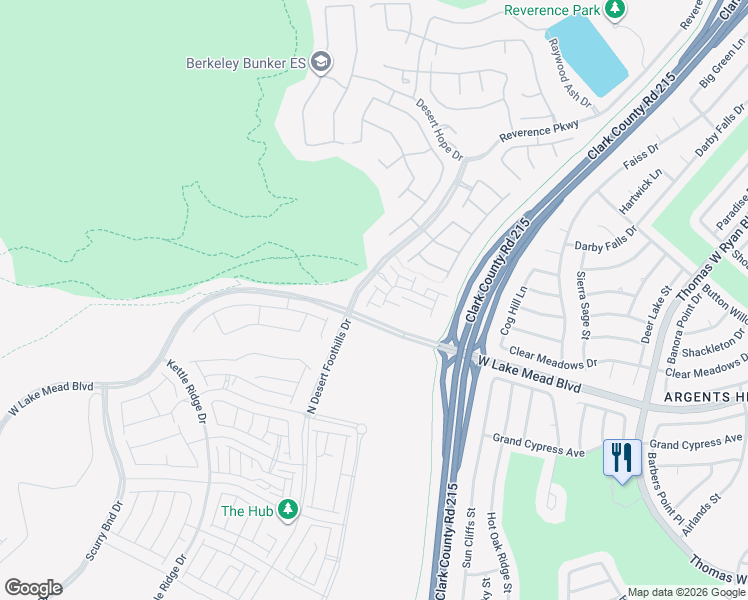 map of restaurants, bars, coffee shops, grocery stores, and more near 11480 Panoledge Avenue in Las Vegas