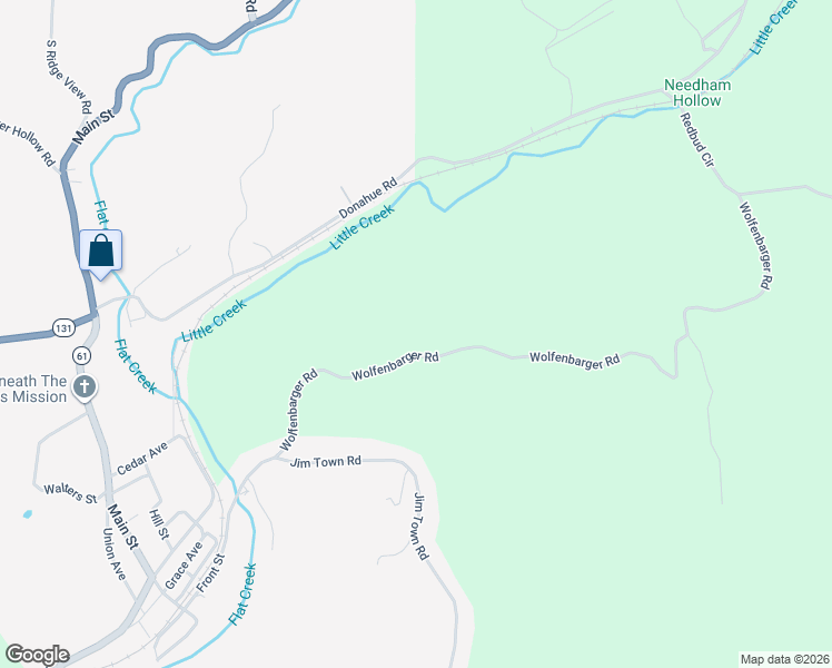 map of restaurants, bars, coffee shops, grocery stores, and more near 334 Wolfenbarger Road in Luttrell