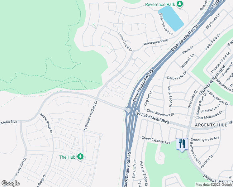 map of restaurants, bars, coffee shops, grocery stores, and more near 11402 Ethereal Landing Avenue in Las Vegas