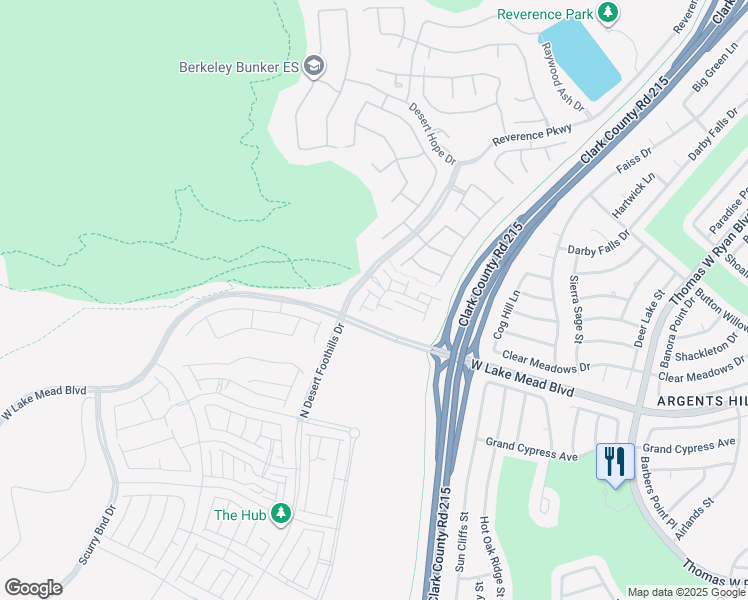 map of restaurants, bars, coffee shops, grocery stores, and more near 11473 Dune Ledge Avenue in Las Vegas
