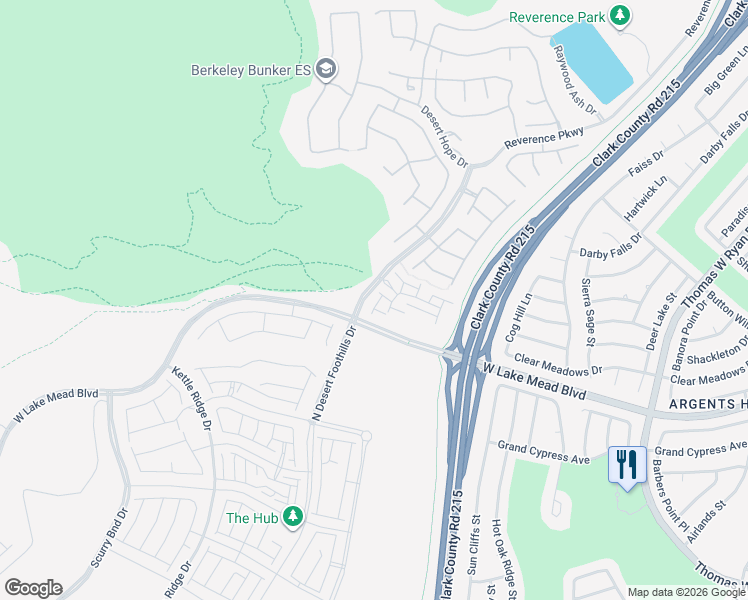 map of restaurants, bars, coffee shops, grocery stores, and more near 2475 Altitude Street in Las Vegas
