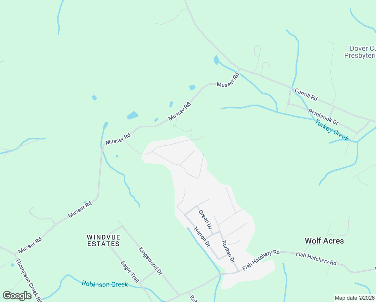 map of restaurants, bars, coffee shops, grocery stores, and more near 3164 Gary Street in Morristown