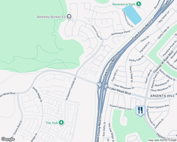 map of restaurants, bars, coffee shops, grocery stores, and more near 11447 Peak Landing Avenue in Las Vegas