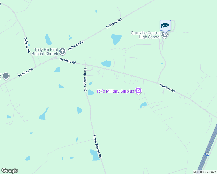 map of restaurants, bars, coffee shops, grocery stores, and more near 2002 Sanders Road in Stem