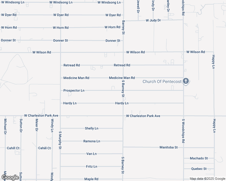 map of restaurants, bars, coffee shops, grocery stores, and more near 3051 Prospector Lane in Pahrump