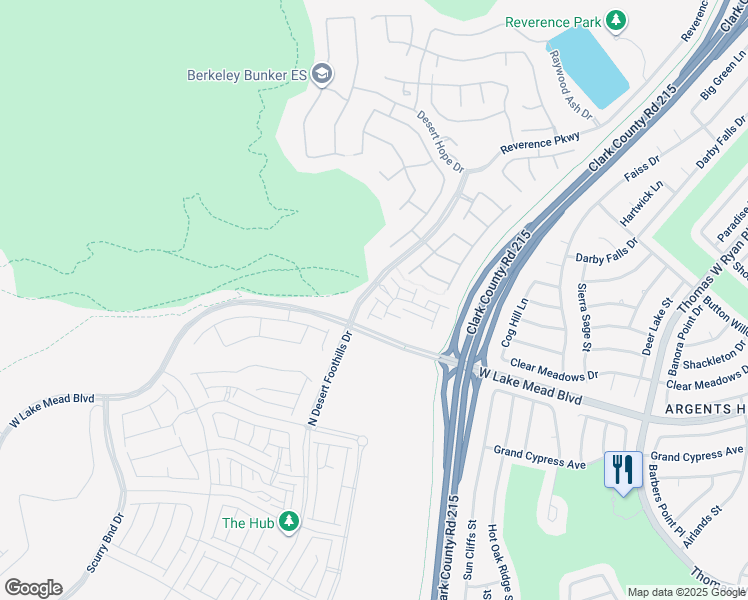 map of restaurants, bars, coffee shops, grocery stores, and more near 2487 Altitude Street in Las Vegas