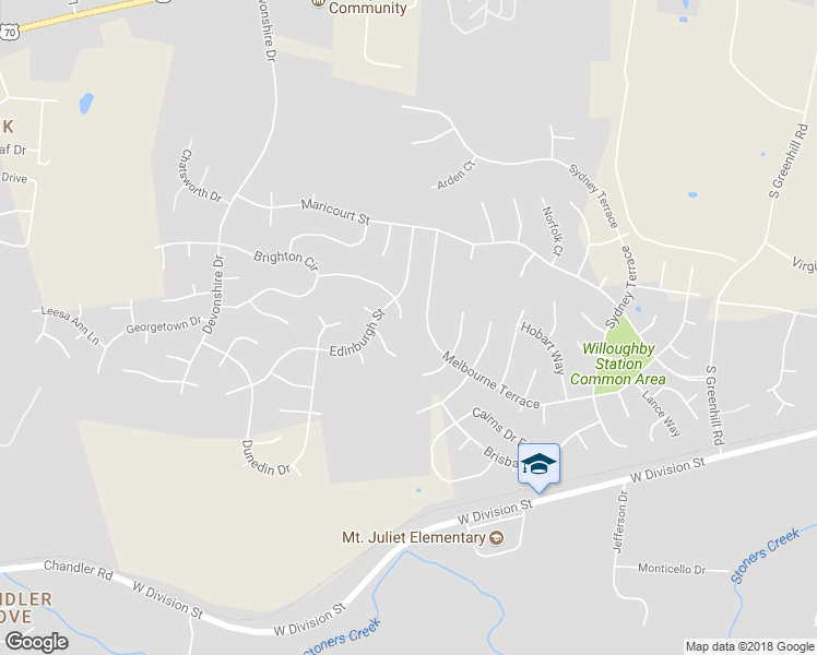 map of restaurants, bars, coffee shops, grocery stores, and more near 1609 Yarmouth Court in Mount Juliet