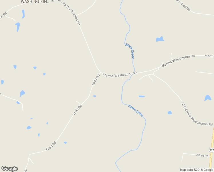 map of restaurants, bars, coffee shops, grocery stores, and more near 2047 Todd Road in Clarkrange