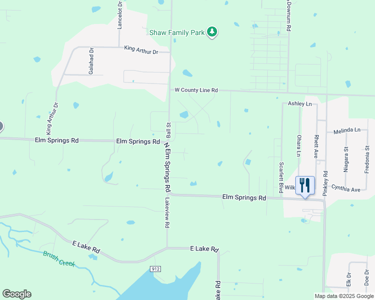 map of restaurants, bars, coffee shops, grocery stores, and more near 292 North Elm Springs Road in Springdale
