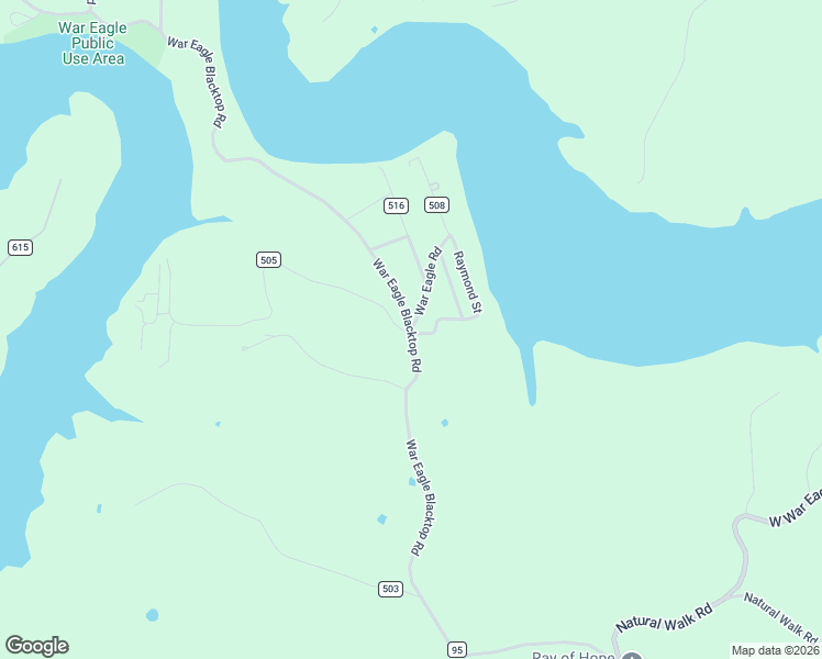 map of restaurants, bars, coffee shops, grocery stores, and more near 22785 War Eagle Blacktop Road in Springdale