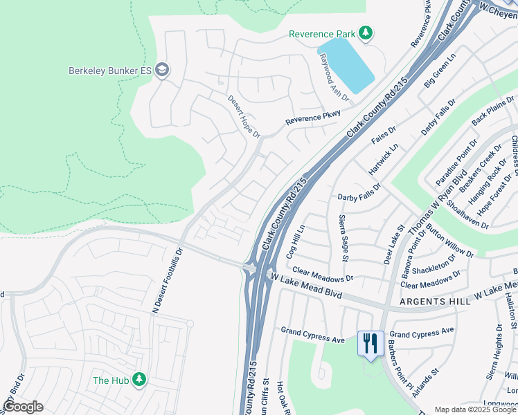 map of restaurants, bars, coffee shops, grocery stores, and more near 2604 Evolutionary Lane in Las Vegas