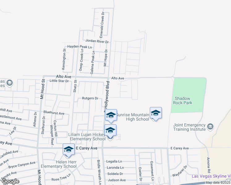 map of restaurants, bars, coffee shops, grocery stores, and more near 6737 Lotus Vista Court in Las Vegas