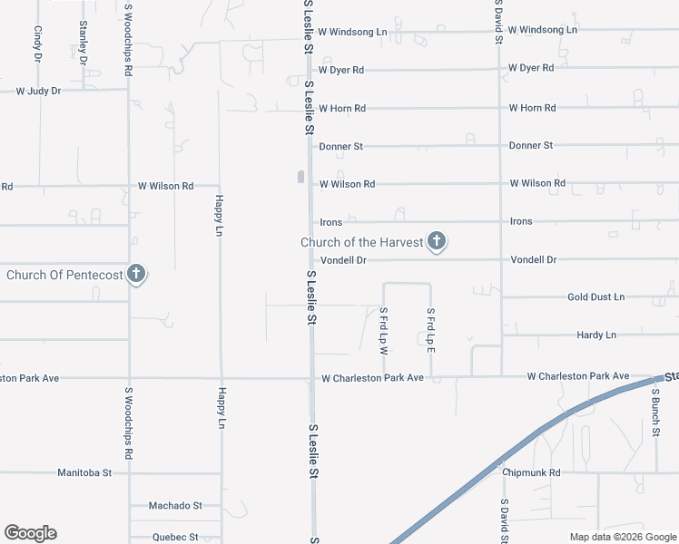 map of restaurants, bars, coffee shops, grocery stores, and more near 1921 Vondell Drive in Pahrump