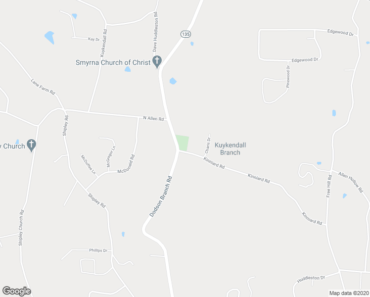 map of restaurants, bars, coffee shops, grocery stores, and more near 865 Kinniard Road in Cookeville