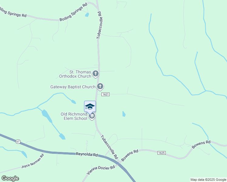 map of restaurants, bars, coffee shops, grocery stores, and more near 4745 Briggs Road in Tobaccoville