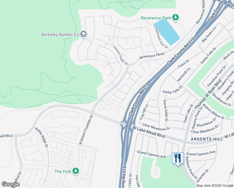 map of restaurants, bars, coffee shops, grocery stores, and more near 10967 White Alder Pl in Las Vegas