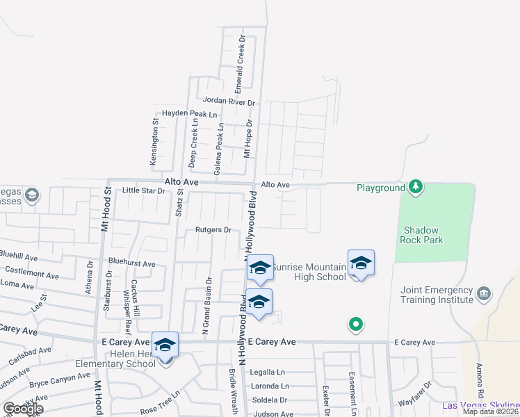 map of restaurants, bars, coffee shops, grocery stores, and more near 2745 Avril Point Street in Las Vegas