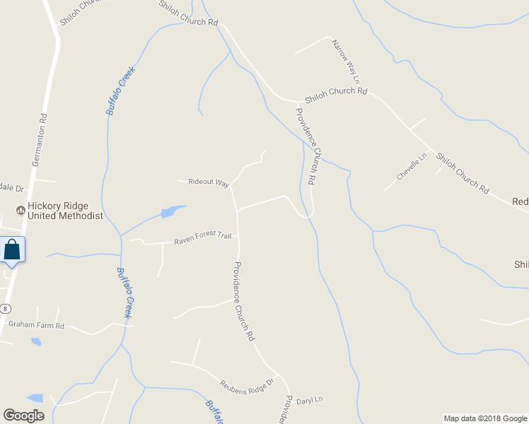 map of restaurants, bars, coffee shops, grocery stores, and more near 6395 Providence Church Road in Winston-Salem