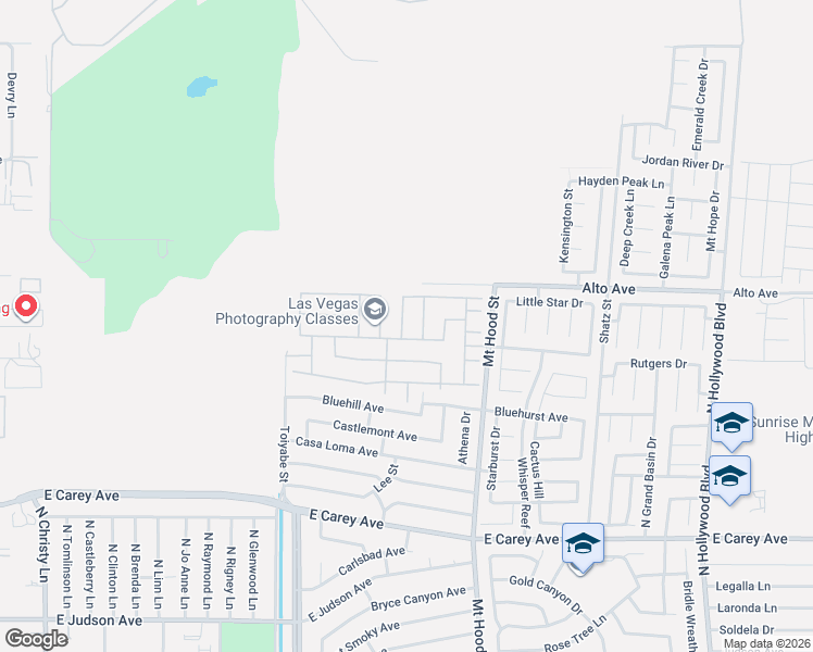 map of restaurants, bars, coffee shops, grocery stores, and more near 2771 Knoll Point Street in Las Vegas