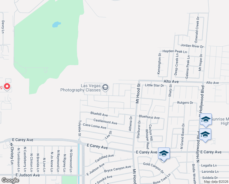 map of restaurants, bars, coffee shops, grocery stores, and more near 2771 Knoll Point Street in Las Vegas