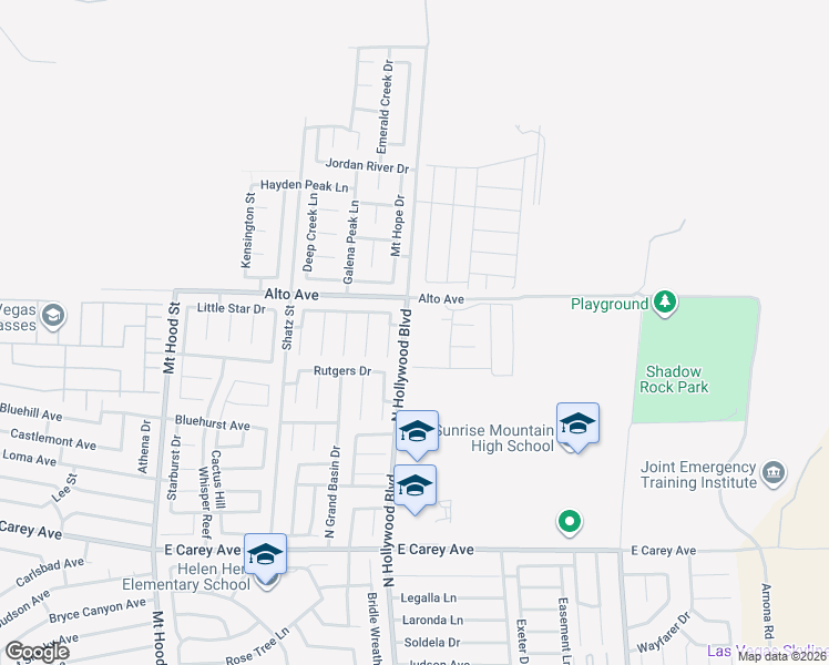 map of restaurants, bars, coffee shops, grocery stores, and more near 2751 Avril Point Street in Las Vegas