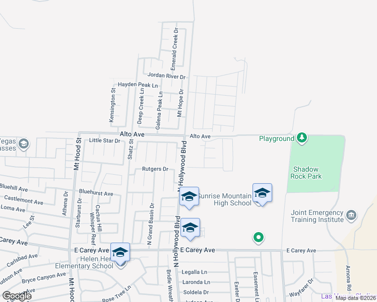map of restaurants, bars, coffee shops, grocery stores, and more near 2751 Avril Point Street in Las Vegas