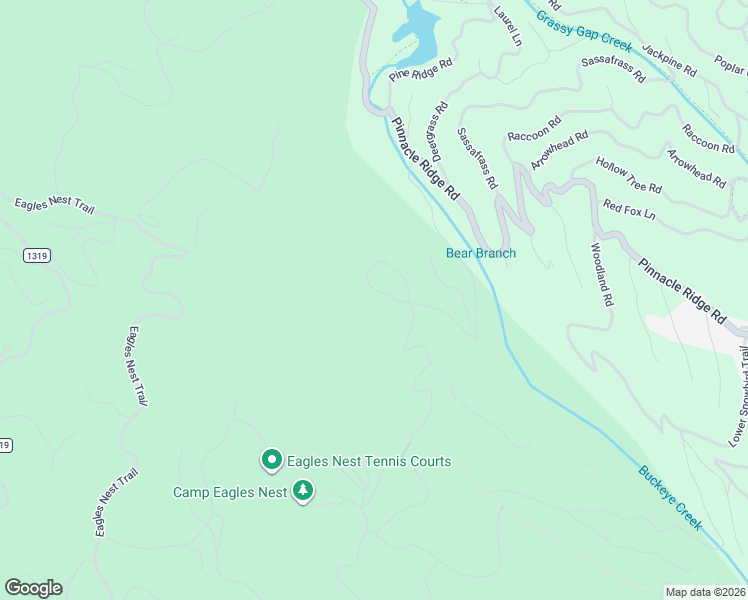 map of restaurants, bars, coffee shops, grocery stores, and more near 218 Chestnut Ridge Trail in Seven Devils