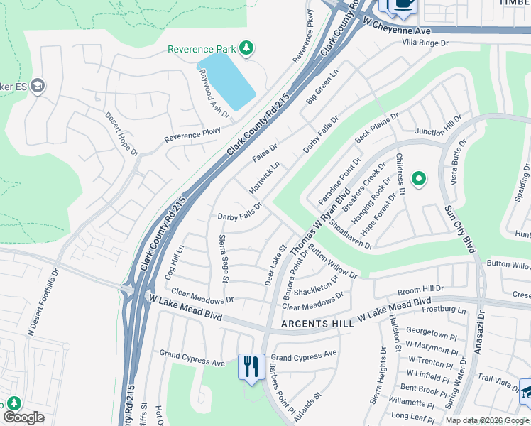map of restaurants, bars, coffee shops, grocery stores, and more near 10901 Button Willow Drive in Las Vegas