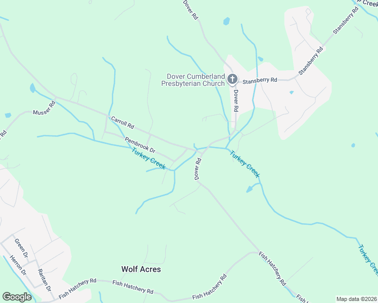 map of restaurants, bars, coffee shops, grocery stores, and more near 1928 Carroll Road in Morristown