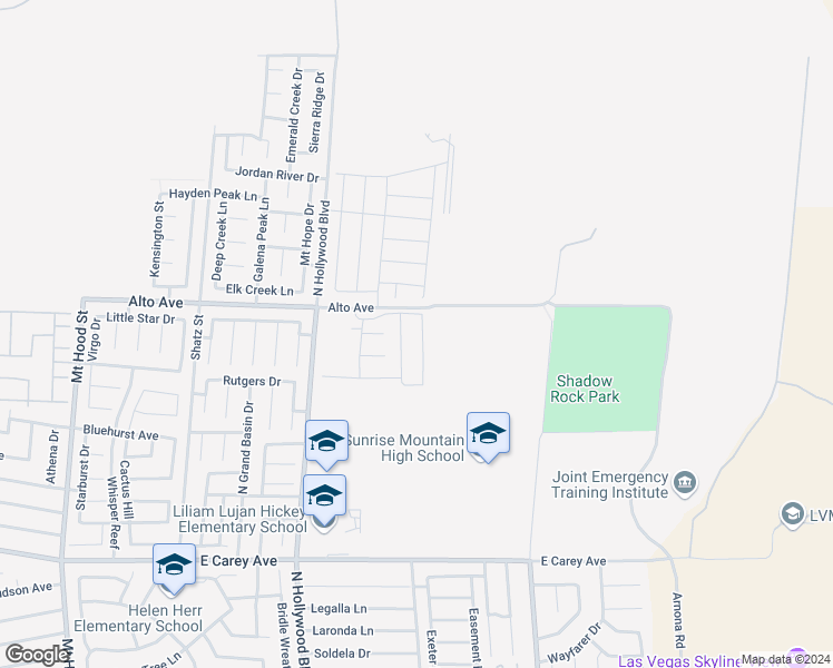 map of restaurants, bars, coffee shops, grocery stores, and more near 2765 Pavehawk Way in Las Vegas