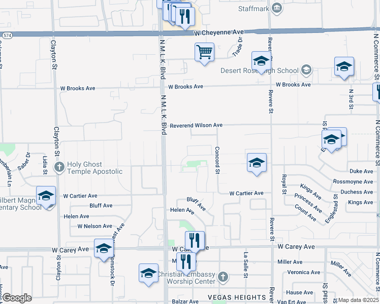 map of restaurants, bars, coffee shops, grocery stores, and more near 4090 Gazing Stars Street in North Las Vegas