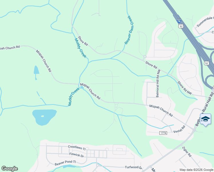map of restaurants, bars, coffee shops, grocery stores, and more near 1722 Pinnacle Oaks Drive in Rural Hall