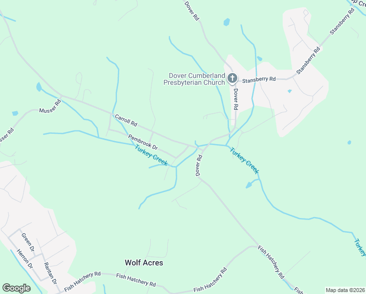 map of restaurants, bars, coffee shops, grocery stores, and more near 1928 Carroll Road in Morristown