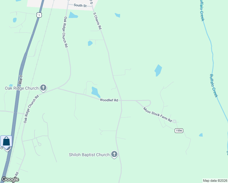 map of restaurants, bars, coffee shops, grocery stores, and more near 850 South Chavis Road in Kittrell