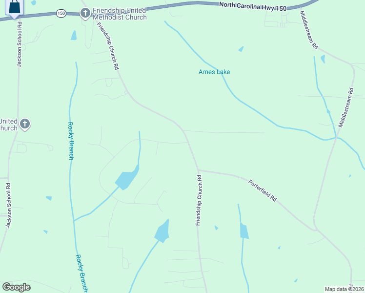 map of restaurants, bars, coffee shops, grocery stores, and more near 7407 Friendship Church Road in Browns Summit