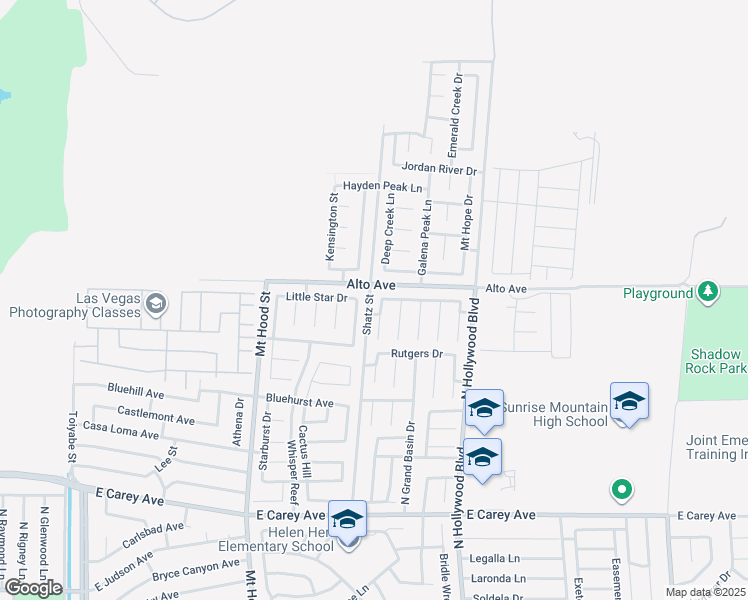 map of restaurants, bars, coffee shops, grocery stores, and more near 2783 Morning Rain Street in Las Vegas