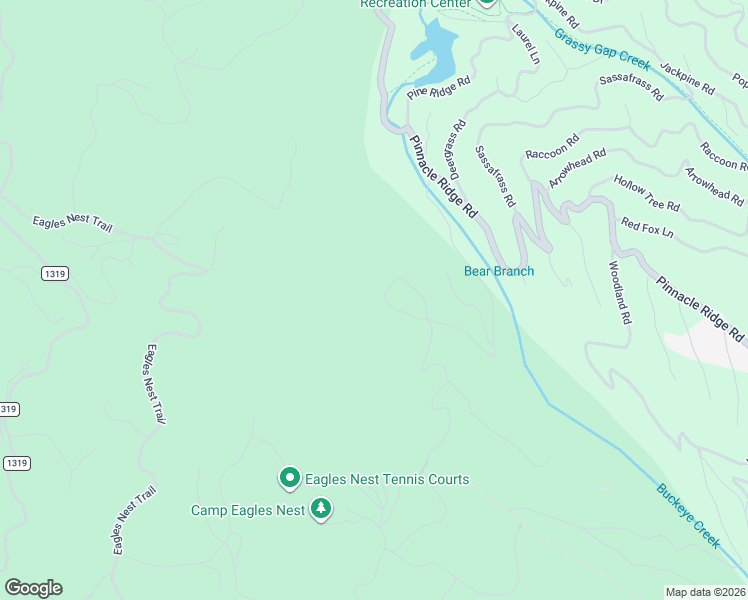 map of restaurants, bars, coffee shops, grocery stores, and more near 218 Chestnut Ridge Trail in Seven Devils