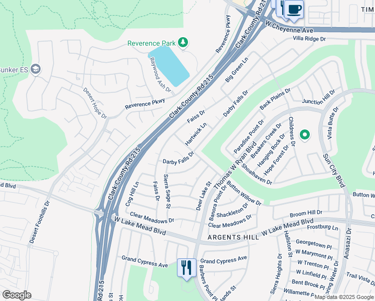 map of restaurants, bars, coffee shops, grocery stores, and more near 10905 Button Willow Drive in Las Vegas