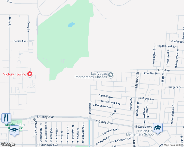 map of restaurants, bars, coffee shops, grocery stores, and more near 5940 Osprey Point Avenue in Las Vegas