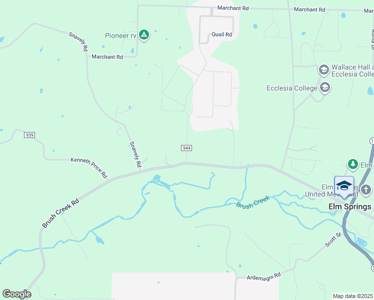 map of restaurants, bars, coffee shops, grocery stores, and more near 408 West End Street in Springdale