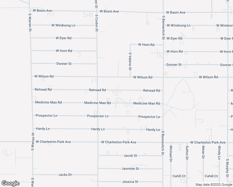 map of restaurants, bars, coffee shops, grocery stores, and more near 4361 Retread Road in Pahrump