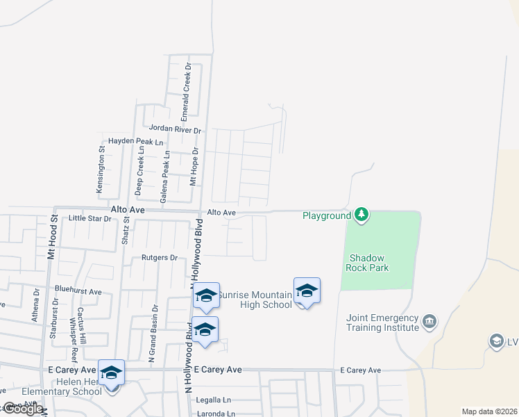 map of restaurants, bars, coffee shops, grocery stores, and more near 7080 Alto Avenue in Las Vegas