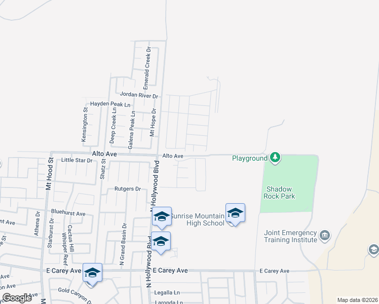 map of restaurants, bars, coffee shops, grocery stores, and more near 2809 Draughtsmen Court in Las Vegas
