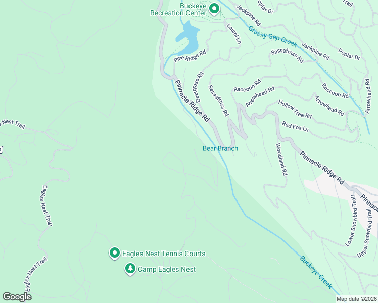 map of restaurants, bars, coffee shops, grocery stores, and more near 116 Chestnut Ridge Trail in Seven Devils