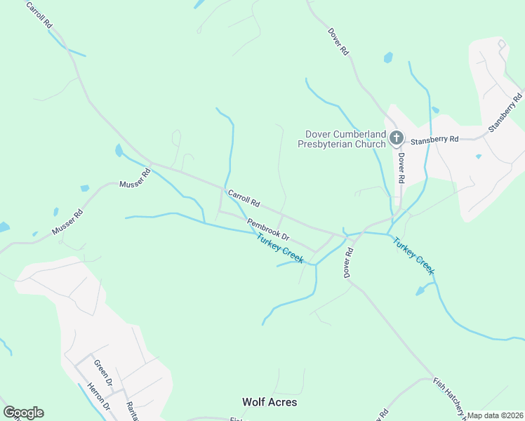 map of restaurants, bars, coffee shops, grocery stores, and more near 1731 Carroll Road in Morristown
